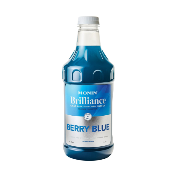 Monin Brilliance Sugar Free Berry Blue Energy - Bottle (64oz)