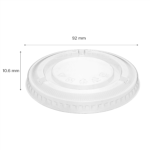 [1,000 ct] Plastic Cup Lids | No Hole | PET | 92 mm | Clear - Image 10