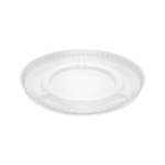 [1,000 ct] Plastic Cup Lids | No Hole | PET | 92 mm | Clear - Image 2