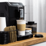 [250 sets] 16 oz White Paper Coffee Cups with Black PP Sipper Lids & Cup Jackets - Image 6