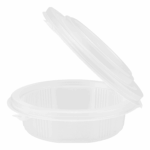 [300 ct] 16 oz PP Hinged Inserts for 24-32 oz Paper Food Containers (142 mm) - Image 3