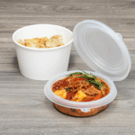 [300 ct] 16 oz PP Hinged Inserts for 24-32 oz Paper Food Containers (142 mm) - Image 7