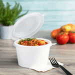 [300 ct] 16 oz PP Hinged Inserts for 24-32 oz Paper Food Containers (142 mm) - Image 8