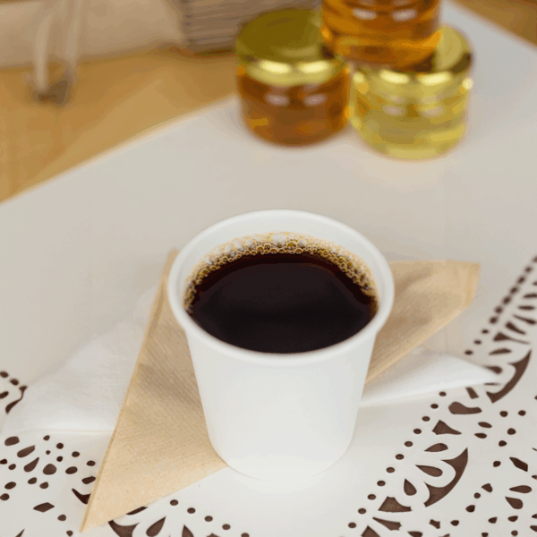 [1,000 ct] 4 oz Paper Coffee Cups | White | 62 mm