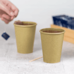 [1,000 ct] 8 oz Paper Coffee Cups | Kraft | 80 mm - Image 3