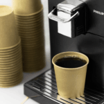[1,000 ct] 10 oz Paper Coffee Cups | Kraft | 90 mm