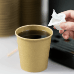 [1,000 ct] 10 oz Paper Coffee Cups | Kraft | 90 mm - Image 3