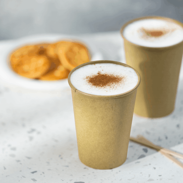 [1,000 ct] 12 oz Paper Coffee Cups | Kraft | 90 mm