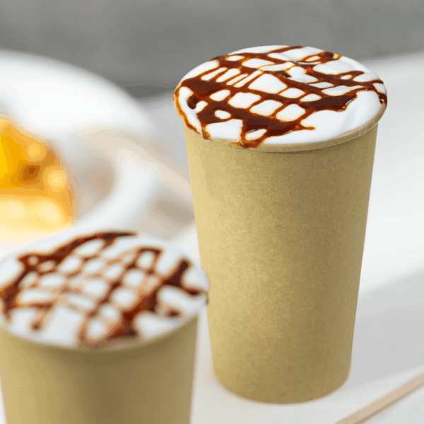 [1,000 ct] 16 oz Paper Coffee Cups | Kraft | 90 mm