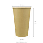 [1,000 ct] 16 oz Paper Coffee Cups | Kraft | 90 mm - Image 4