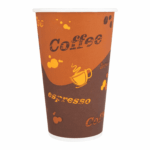 [1,000 ct] 16 oz Paper Coffee Cups | Coffee Print | 90 mm - Image 2