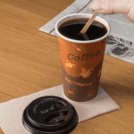 [1,000 ct] 16 oz Paper Coffee Cups | Coffee Print | 90 mm - Image 3