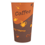 [600 ct] 20 oz Paper Coffee Cups | Coffee Print | 90 mm - Image 2