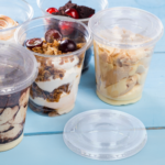 [1,000 ct] Plastic Cup Lids | 98 mm | PET | No Hole | Clear