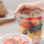 [1,000 ct] Plastic Cup Flat Lids | 98 mm | RPET | Clear - Image 5