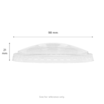 [1,000 ct] Strawless Sipper Lids | PET | 98 mm | Clear | No Cap - Image 6