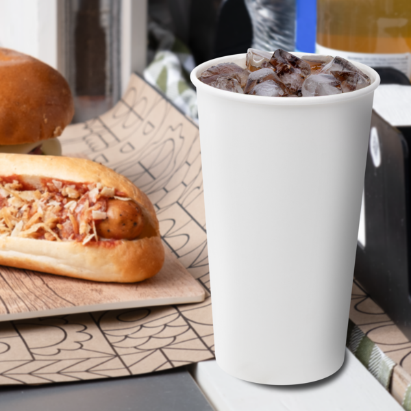 [500 ct] 44 oz Cold Paper Cup (115 mm), White
