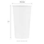 [500 ct] 44 oz Cold Paper Cup (115 mm), White - Image 7