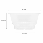 [1,000 ct] 5 oz Plastic Dessert Cups | PET | 92 mm - Image 2