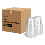 [1,000 ct] 8 oz Plastic Dessert Cups | PET | 92 mm - Image 4