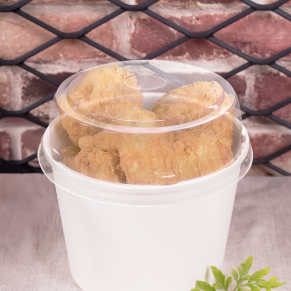 [600 ct] 24-32 oz Plastic Food Container Dome Lids | PET | 142 mm