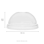 [1,000 ct] Plastic Cup Dome Lids | 98 mm | RPET | Clear - Image 6