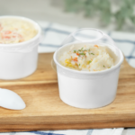 [1,000 ct] 4 oz Food Container Dome Lids | PET | 76 mm