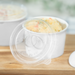 [1,000 ct] 4 oz Food Container Lids | PP | 76 mm