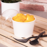 [1,000 ct] 8 oz Food Container Dome Lids | PET | 95 mm