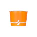 [1,000 ct] 16 oz Paper Food Containers | 112 mm | Orange - Image 2