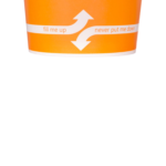 [1,000 ct] 16 oz Paper Food Containers | 112 mm | Orange - Image 4