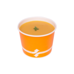[1,000 ct] 16 oz Paper Food Containers | 112 mm | Orange - Image 7