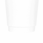 [500 ct] 8 oz Paper Coffee Cups | Insulated | 80 mm | White - Image 6