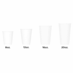 [300 ct] 20 oz Paper Coffee Cups | Insulated | 90 mm | White - Image 5