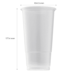 [600 ct] 32 oz Plastic Cold Cups | 104.5 mm - PP - Image 6