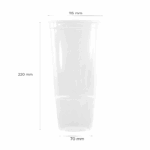 [300 ct] 52 oz Plastic Cold Cups | 115 mm | PP - Image 5