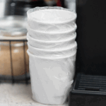 [500 ct] 10 oz Paper Coffee Cups | Wrapped Insulated | 90 mm | White - Image 4