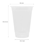 [2,000 ct] 16 oz Plastic U-Rim Cold Cups (95 mm), PP - Image 4