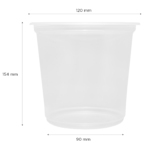 [500 ct] 25 oz Plastic Flat Rim Extra Wide Cold Cups (120 mm), PP - Image 4