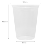 [500 ct] 30 oz Plastic Flat Rim Extra Wide Cold Cups (120 mm), PP - Image 4