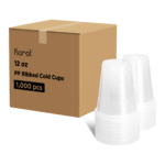 [1,000 ct] 12 oz Plastic Ribbed Cold Cups (90 mm), PP - Image 5