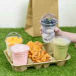 [150 ct] Kraft Drink Carrier with tray, for 4 Cups (8-32 oz), Paperboard - Image 5