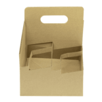 [200 ct] Kraft Drink Carrier with Handle, for 4 Cups (12-32 oz), Paperboard - Image 5