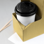 [250 ct] Kraft Drink Carrier with Handle, for 2 Cups (10-32 oz), Paperboard - Image 4