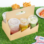 [100 ct] Drink Carrier with Handle , for 6 Cups (12-32 oz), Paperboard - Image 5