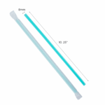[1,200 ct] Giant Straws | Individually Wrapped | Aqua (0.31" x 10.25") - Image 5