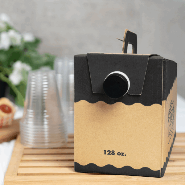 [25 ct] 128 oz Beverage Take-Out Container, Kraft