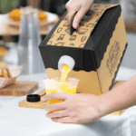 [25 ct] 128 oz Beverage Take-Out Container, Kraft - Image 4