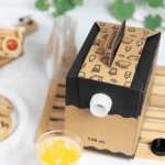 [25 ct] 128 oz Beverage Take-Out Container, Kraft - Image 3