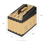 [25 ct] 128 oz Beverage Take-Out Container, Kraft - Image 9